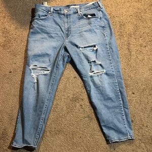 Mom high waisted ripped jeans
